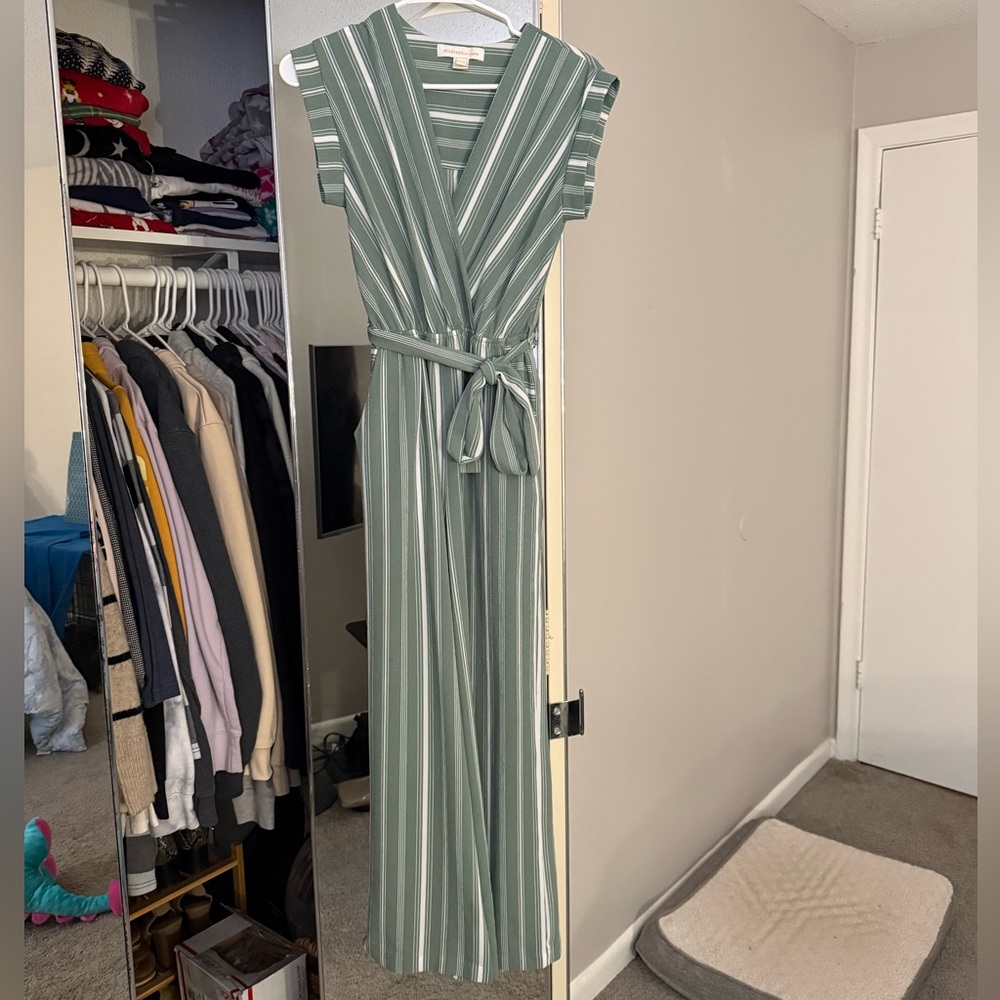 Monteau Striped Jumpsuit